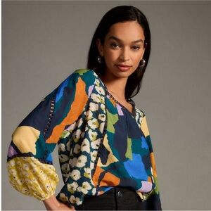 Maeve Mix Printed Blouse